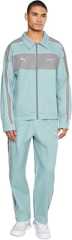 PUMA Mens Mclaren Coach T7 Jacket Athletic Outerwear Casual - Blue in Saudi Arabia