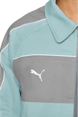 PUMA Mens Mclaren Coach T7 Jacket Athletic Outerwear Casual - Blue in Saudi Arabia