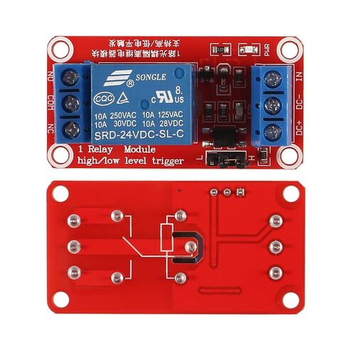 2pcs 24V One Channel Relay Module Relay Switch with OPTO Isolation High Low Level Trigger (24V) in Saudi Arabia