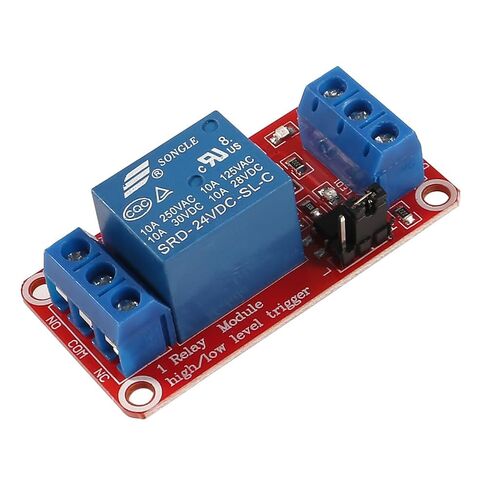 2pcs 24V One Channel Relay Module Relay Switch with OPTO Isolation High Low Level Trigger (24V) in Saudi Arabia
