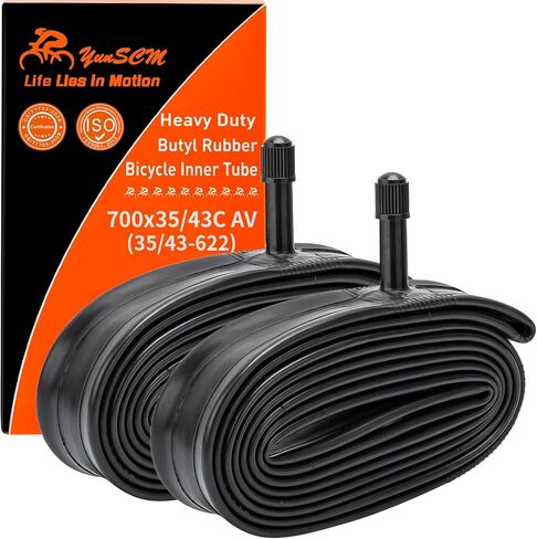 2 Pack 700C Road Bike Tubes 700 x 35C/38C/40C/42C/43C AV32mm Schrader Valve Tubes Compatible with 700x35C 700 x 38C 700 x 40C 700 x 41C 700 x 42C 700 x 43C Bike Tire Tubes in Kuwait