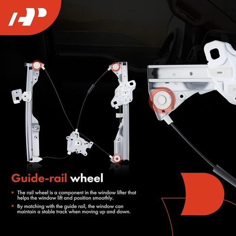 A-Premium Electric Power Window Regulator Without Motor Compatible with Infiniti G35 2003 2004 2005 2006 2007, Front Left Driver Side, Coupe Only, Replace# 80721AM803 in Saudi Arabia