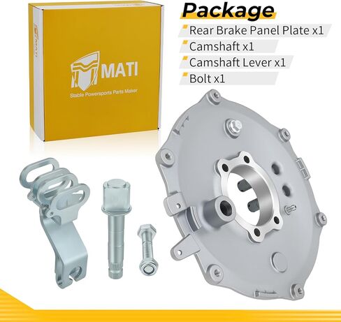 M MATI Rear Brake Panel Plate & Camshaft Kit for Yamaha W-olverine 350 Big B-ear 400 250 2005-2009 Kodiak 400 Bruin 250 350 2003-2006 Grizzly 350 2007-2014 5VH-F5321-01-00 5VH-F5321-11-00 in Kuwait