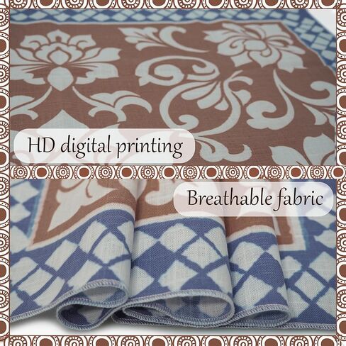 CosInStyle 100% Cotton Large Bandana for Women Retro Floral Headscarf 23.6" Square Hair Scarf Wrap in Saudi Arabia