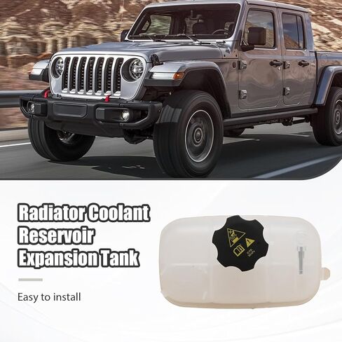 68283565AB خزان خزان استرداد تدفق سائل التبريد، بديل لسيارة Jeep JT Gladiator V6 3.6L 2020-2025، بديل لسيارة Jeep JL Wrangler V6 3.6L 2018-2024 in Saudi Arabia
