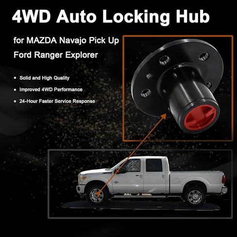 Manual Free Wheel Bearing Locking Hubs Replacement for Ford Explorer 90-94, Ranger 90-97, Mazda Pickup 94-97, Navajo 90-94, Replacement# AVM465HP, 2 Piece in Kuwait