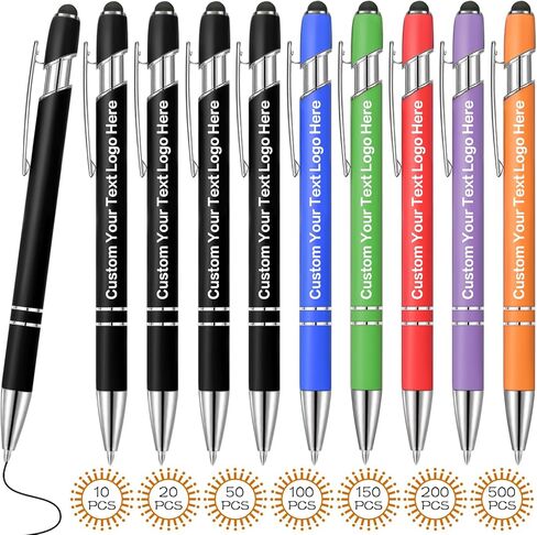 Custom pens bulk,Personalized Text/Logo,With stylus tips in Saudi Arabia