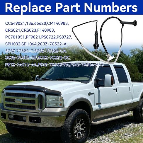 مجموعة أسطوانات القابض الرئيسية والتابع متوافقة مع 1999-2007 Ford F-250 Super Duty/F-350 Super Duty/F-450 Super Duty/F-550 Super Duty 7.3L V8، 6.0L V8 DIESEL in Kuwait