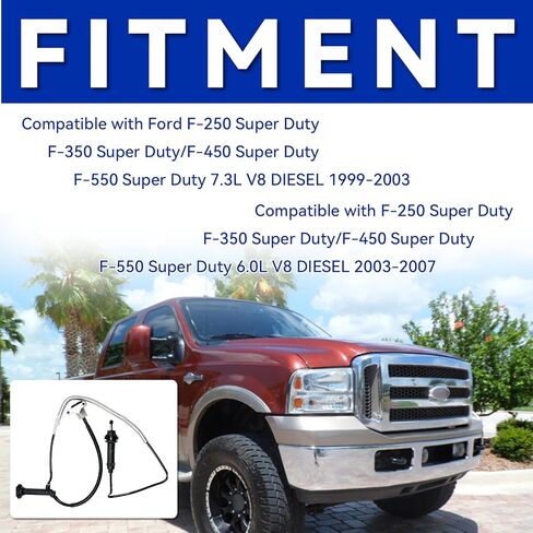 مجموعة أسطوانات القابض الرئيسية والتابع متوافقة مع 1999-2007 Ford F-250 Super Duty/F-350 Super Duty/F-450 Super Duty/F-550 Super Duty 7.3L V8، 6.0L V8 DIESEL in Kuwait