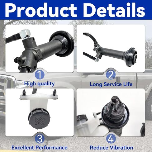 مجموعة أسطوانات القابض الرئيسية والتابع متوافقة مع 1999-2007 Ford F-250 Super Duty/F-350 Super Duty/F-450 Super Duty/F-550 Super Duty 7.3L V8، 6.0L V8 DIESEL in Kuwait