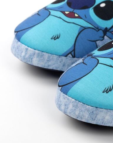 Disney Stitch Slippers in Blue | Ladies Slip-On Character House Loafers | Lilo & Stitch Kidult Merchandise in Saudi Arabia