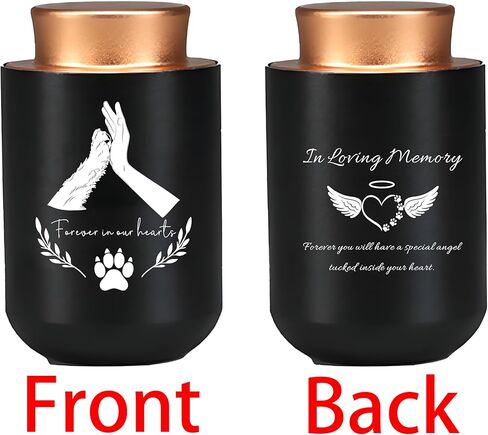 Small Keepsake Urns for Ashes Pets/Dogs/Cats, Mini Memorial Cremation My Guardian Angel Urn for Pet/Dog/Cat Ashes Container with Angel Resin Statue(Dog urn) in Kuwait