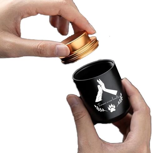 Small Keepsake Urns for Ashes Pets/Dogs/Cats, Mini Memorial Cremation My Guardian Angel Urn for Pet/Dog/Cat Ashes Container with Angel Resin Statue(Dog urn) in Kuwait
