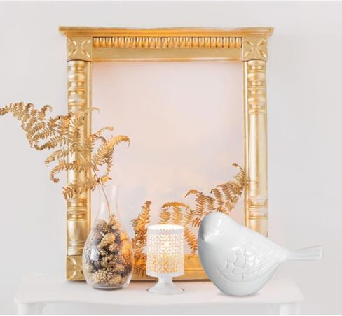 THE Homes Good White Song Bird Keepsake Urn Durable Aluminium Cremation Memorial - Handcrafted Funeral Urn (4.75" L x 3" W x 3" H) in Saudi Arabia