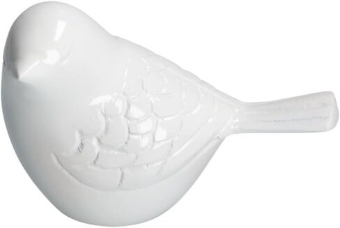 THE Homes Good White Song Bird Keepsake Urn Durable Aluminium Cremation Memorial - Handcrafted Funeral Urn (4.75" L x 3" W x 3" H) in Saudi Arabia