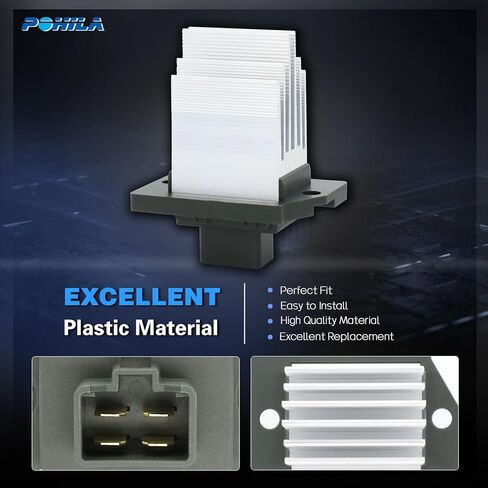 مقاوم محرك منفاخ POHIAL HVAC متوافق مع مركبات Hyundai & Kia - Elantra 2010-2020، Sorento 2015-2018/2020، Forte 2014-2018، Genesis، Equus، Elantra GT، Forte Koup، Forte5 in Saudi Arabia
