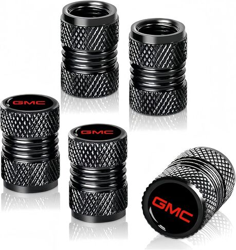 5PCS for GMC Tire Valve Stem Caps Compatible with Sierra Denali Canyon Terrain Yukon Jimmy Acadia Wheel Air caps Accessories(White) in Saudi Arabia