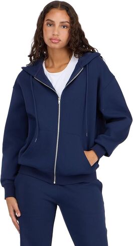 Forever 21 Women’s Hoodie with Zip Up – Classic Fleece Zip Front Sweatshirt with Pockets for Everyday Casual Wear in Saudi Arabia