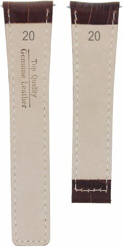 Ewatchparts 20mm Leather Watch Band Strap Compatible With Tag Heuer Carrera Calibre 6 Deployment Clasp Brown in Saudi Arabia