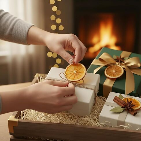 30pcs Dried Orange Slices with Twine Strings, Natural Dehydrated Orange Slices, Christmas Wreath Making Supplies for X-mas Tree Decoration, Garland, Centerpiece, DIY Crafts, Gift Wrapping, Potpourri in Saudi Arabia