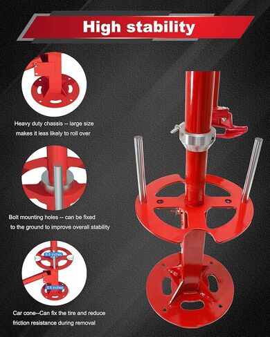 Manual Tire Changer Machine, Portable Tire Changer with Duck Head, 12''-21'' Tire Change, Fit for Cars, Trailer, ATV, Truck, SUV in Kuwait