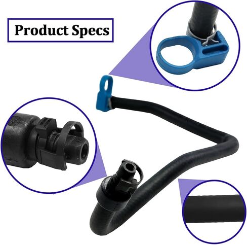 Car Engine Radiator Coolant Hose, OEM#13251447 Vehicle Upper Inlet Coolant Recovery Tank Hoses, Automotive Bypass Hose Replacement Radiator, Compatible with 2012-2020 Sonic 1.4L in Saudi Arabia