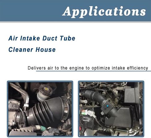 AUCERAMIC 696-065 خرطوم أنبوب هواء المحرك النظيف مع مشابك مناسب لفورد F-250 F-350 F-450 F-550 Super Duty 1999-2003، Excursion 2000-2003، 7.3L V8 استبدال 696065، F81Z9C681BA in Saudi Arabia