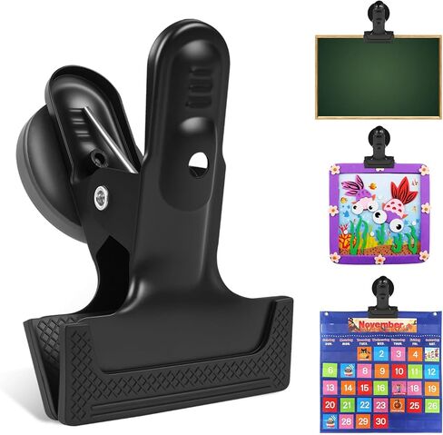 مشابك مغناطيسية شديدة التحمل مكونة من 3 قطع، فتحة من خليط معدني مقاس 1.5 بوصة مع وسادات مضادة للخدش، لا حاجة إلى حفر للسبورة البيضاء والثلاجة والجراج وورشة العمل ومنظم كابينة الرحلات البحرية in Kuwait