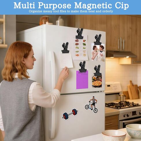 مشابك مغناطيسية شديدة التحمل مكونة من 3 قطع، فتحة من خليط معدني مقاس 1.5 بوصة مع وسادات مضادة للخدش، لا حاجة إلى حفر للسبورة البيضاء والثلاجة والجراج وورشة العمل ومنظم كابينة الرحلات البحرية in Kuwait