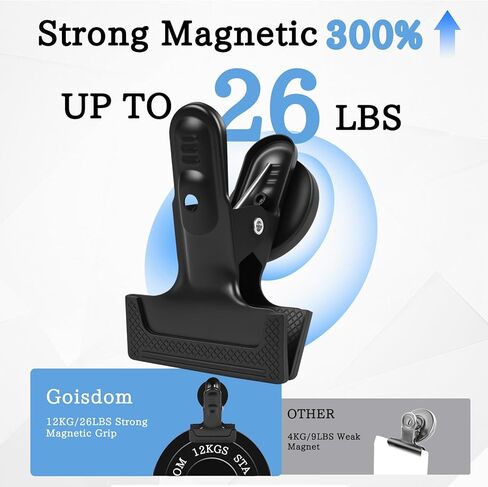 مشابك مغناطيسية شديدة التحمل مكونة من 3 قطع، فتحة من خليط معدني مقاس 1.5 بوصة مع وسادات مضادة للخدش، لا حاجة إلى حفر للسبورة البيضاء والثلاجة والجراج وورشة العمل ومنظم كابينة الرحلات البحرية in Kuwait