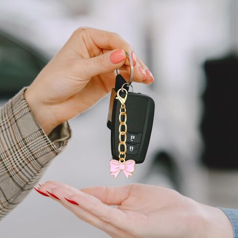 15 Pcs Pink Bow Keychain Mini Cute Bow Key Chain for Women Girls, Pink Party Favors Gifts for Handbag Purse, Bow-Bag Charm for Birthday Parties Gifts Supplies in Saudi Arabia