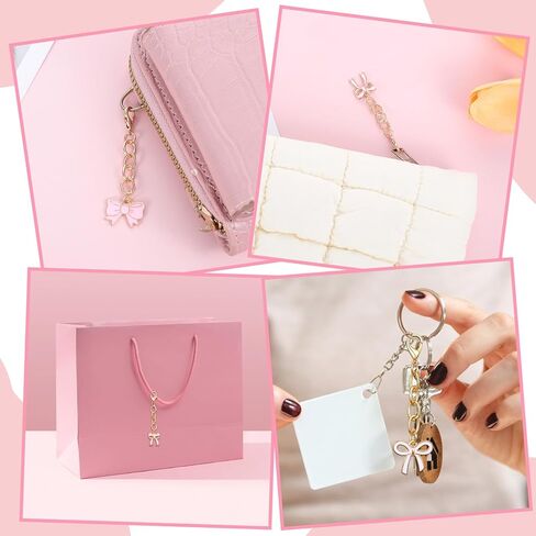 15 Pcs Pink Bow Keychain Mini Cute Bow Key Chain for Women Girls, Pink Party Favors Gifts for Handbag Purse, Bow-Bag Charm for Birthday Parties Gifts Supplies in Saudi Arabia