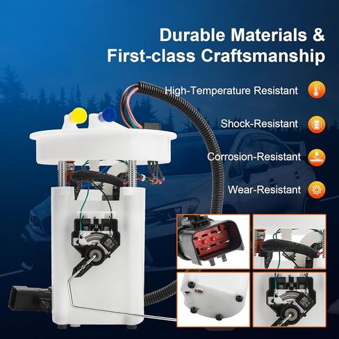 Fuel Pump Module Assembly Compatible with Grand Cherokee 1999 2000 2001 2002 2003 2004(V8 4.7L L6 4.0L), Replace E7127MN FP67662M P75039M P75041M in Saudi Arabia