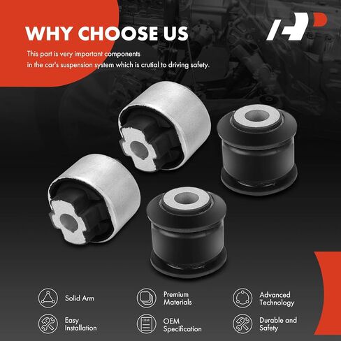 A-Premium 4 x Front Lower Forward and Rearward Control Arm Bushing Kit, Compatible with Ram ProMaster 1500 2500 2014-2024, ProMaster 3500 2014-2018 in Saudi Arabia