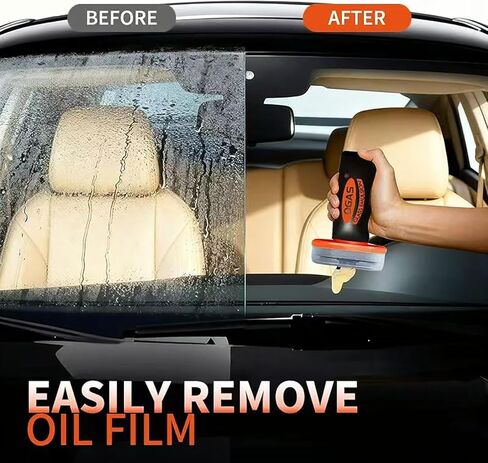 Kubot 2026 مزيل غشاء الزيت الزجاجي الجديد المحمول باليد، لوح تنظيف منظف الزجاج، فرشاة تنظيف فيلم زيت السيارات لنوافذ السيارات in Kuwait