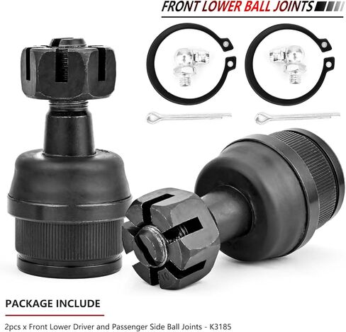 JLEO K3185 2PCS Front Lower Suspension Ball Joint for 2007-2017 Jeep Wrangler,2018 Jeep Wrangler Jk,Front Driver and Passenger Side for 1999-2004 Jeep Grand Cherokee in Saudi Arabia
