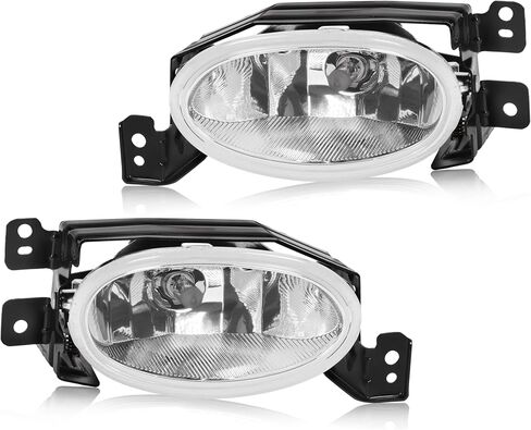 HECASA Pair Fog Lights Compatible with 2006-2008 Acura TSX Front Bumper Fog Light Lamp Clear Lens Replacement for 33951SECA01 33901SECA01 AC2594100 AC2595100 in Saudi Arabia