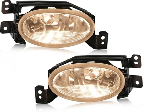 HECASA Pair Fog Lights Compatible with 2006-2008 Acura TSX Front Bumper Fog Light Lamp Clear Lens Replacement for 33951SECA01 33901SECA01 AC2594100 AC2595100 in Saudi Arabia