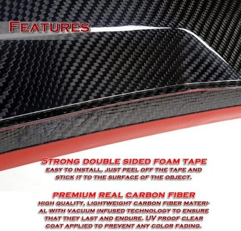 Black Real Carbon Fiber Rear Window Roof Spoiler Wing Compatible with 2005-2011 BMW E90 3-Series Sedan, 2006 2007 2008 2009 2010 in Saudi Arabia