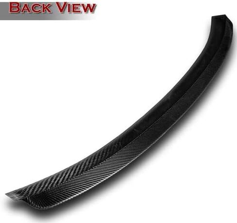 Black Real Carbon Fiber Rear Window Roof Spoiler Wing Compatible with 2005-2011 BMW E90 3-Series Sedan, 2006 2007 2008 2009 2010 in Saudi Arabia