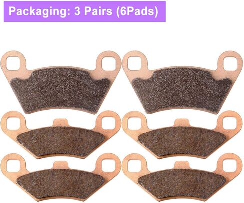 ECCPP Front and Rear Brake Pads for Polaris Sportsman 500 2010 2011 2012 (FA159, FA354 Sintered) in Saudi Arabia