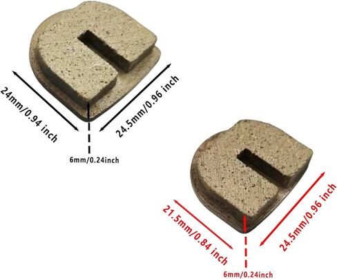 Rounded Front Rear Brake Pads for Razor MX650 MX500 SX500 McGrath Dirt Rocket Quad 500 RSF650 Electric Scooter 4 Wheeler ATV Motocross Disc Brake Pads Replacement in Kuwait