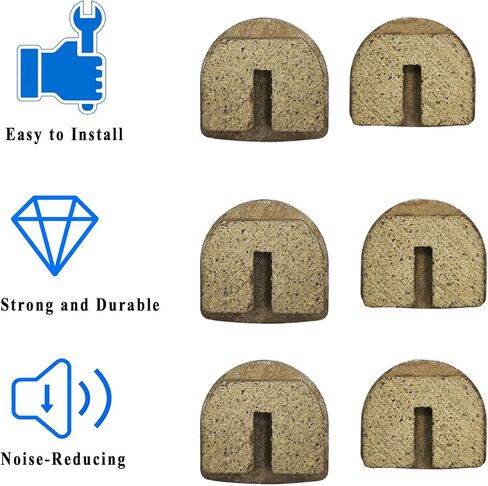 Rounded Front Rear Brake Pads for Razor MX650 MX500 SX500 McGrath Dirt Rocket Quad 500 RSF650 Electric Scooter 4 Wheeler ATV Motocross Disc Brake Pads Replacement in Kuwait
