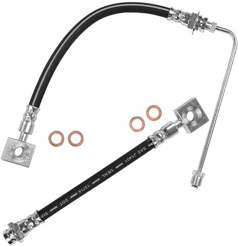 Rear Brake Hose - Set of 2 Brake Hose Rear Pair Brake Line Kit Fits E-450 Econoline Super Duty 2002 2001 2000 Fits E-450 Super Duty 2003 Fits Econoline Super Duty 1999 1998 1997 1996 in Saudi Arabia