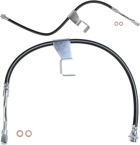 2 Front Brake Line Brake Hydraulic Hose Fits Chevrolet K2500 Fits GMC K2500 1988 1989 1990 1991 1992 1993 1994 1995 in Saudi Arabia