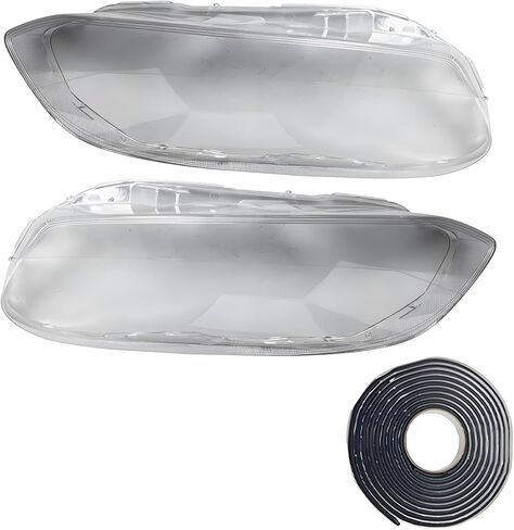 زوج أغطية عدسات المصابيح الأمامية، متوافق مع فولفو XC60 2014-2017، مجموعة بديلة شفافة، غطاء عدسة المصابيح الأمامية اليمنى اليسرى، غلاف PC in Kuwait