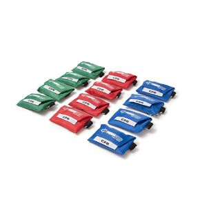 Primacare RS-8631-CS Pack of 12 CPR Barrier Keychain Pouch with One Way Valve, Face Shield Mask Keyring with HEPA Filter, First Aid Kits for CPR Training, Colors May Vary in Saudi Arabia