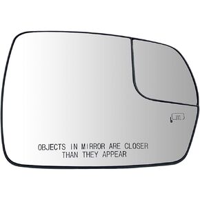 Passenger Side Mirror Glass Replacement For 2015 2016 2017 2018 Ford Edge - Power Heated, with Backing Plate in Kuwait
