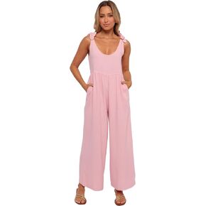 Petal & Pup Women's Ayla-linen-jumpsuit-pale-pink in Saudi Arabia