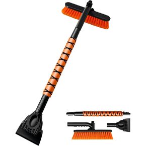 فرشاة ثلج وكاشطات ثلج مقاس 31 بوصة للزجاج الأمامي للسيارة، وفرشاة ثلج قابلة للتمديد مع قبضة إسفنجية ورأس فرشاة محورية 360 درجة للسيارات والشاحنات وسيارات الدفع الرباعي، وإكسسوارات السيارات الشتوية القابلة للفصل لإزالة الثلوج in Kuwait